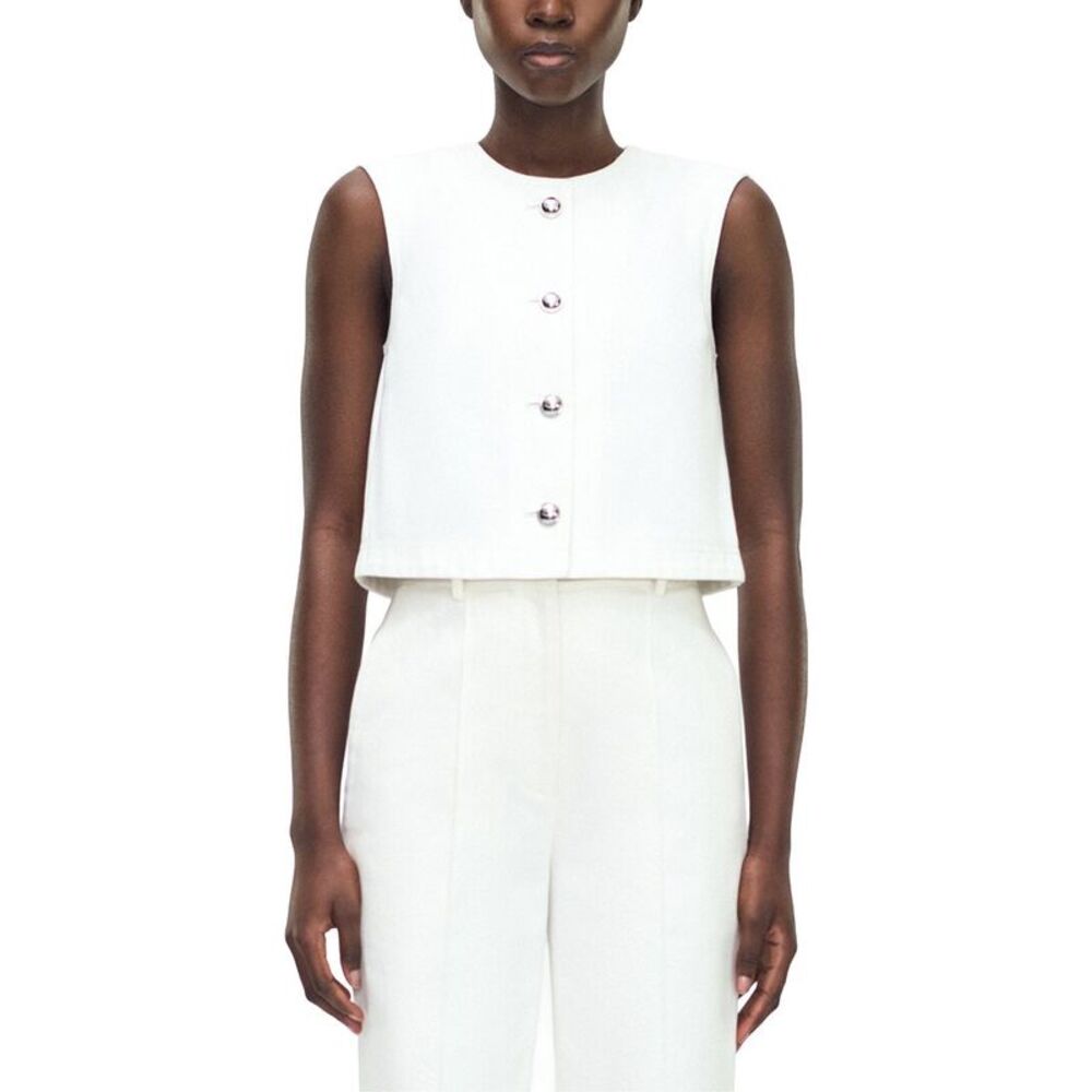 Adam Lippes Womens Remo Top, White